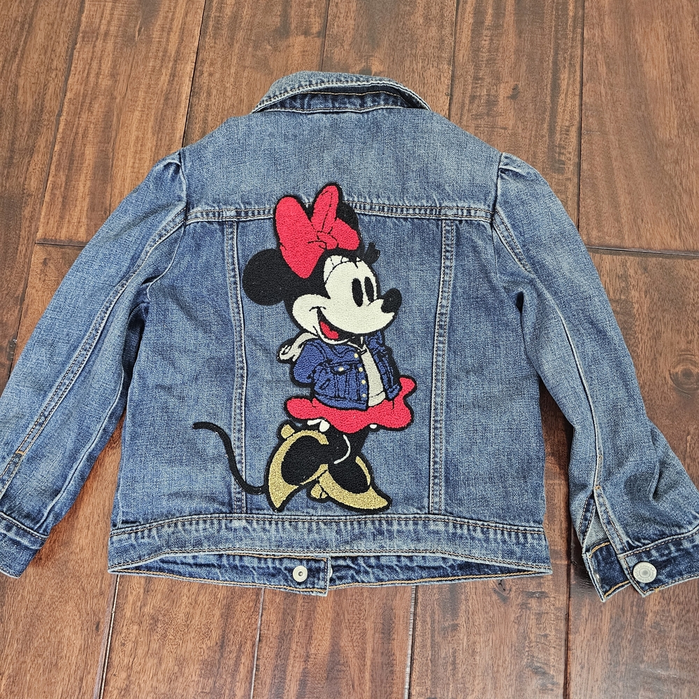 Disney Kids Denim Jacket with Minnie Mouse Embroidery Size 5